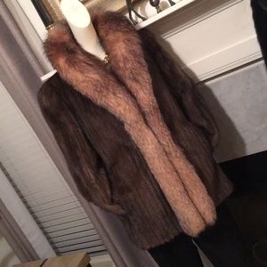 💃Flash Sale💃💥Mink Jacket with Fox Collar